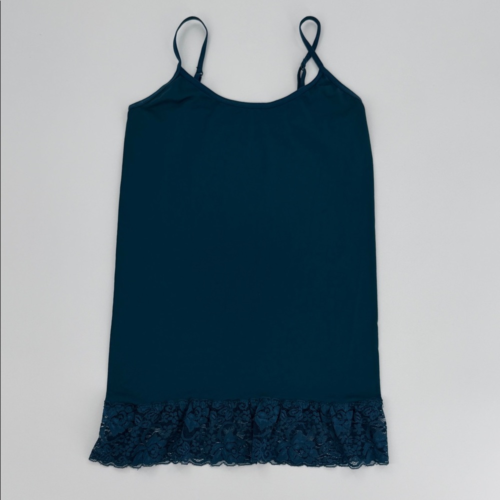 Teal Lace Trim Camisole